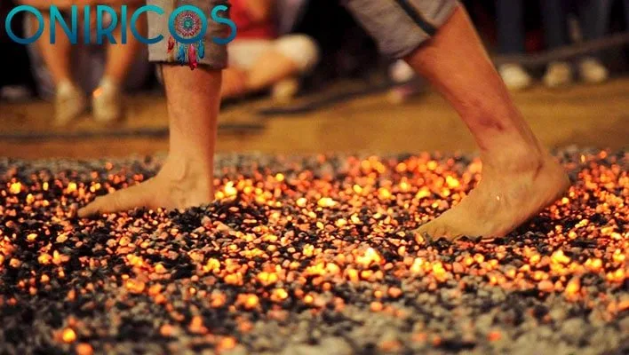 dreaming about walking on fire